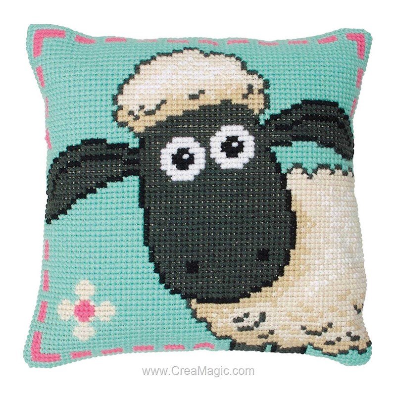 11CT Coussin Kit Point De Croix Kits De Point De Croix En Forme D'Animal Mignon Hibou, Fournitures De Kit De Broderie De Point De Croix D'Oreiller, Estampillés Ou Comptés B 45x45cm