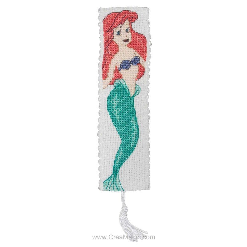 Broderie point croix ariel portrait disney d'Anchor