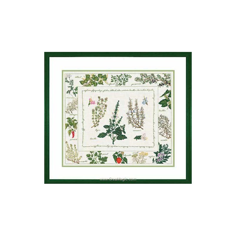 Kit broderie - Point de croix - Herbiers - Kits Broderie