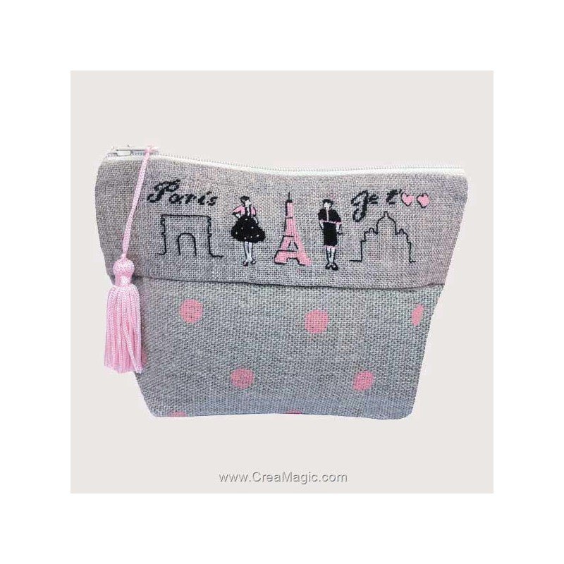 Trousse Couture Japonaise. Kit broderie point de croix. Le Bonheur