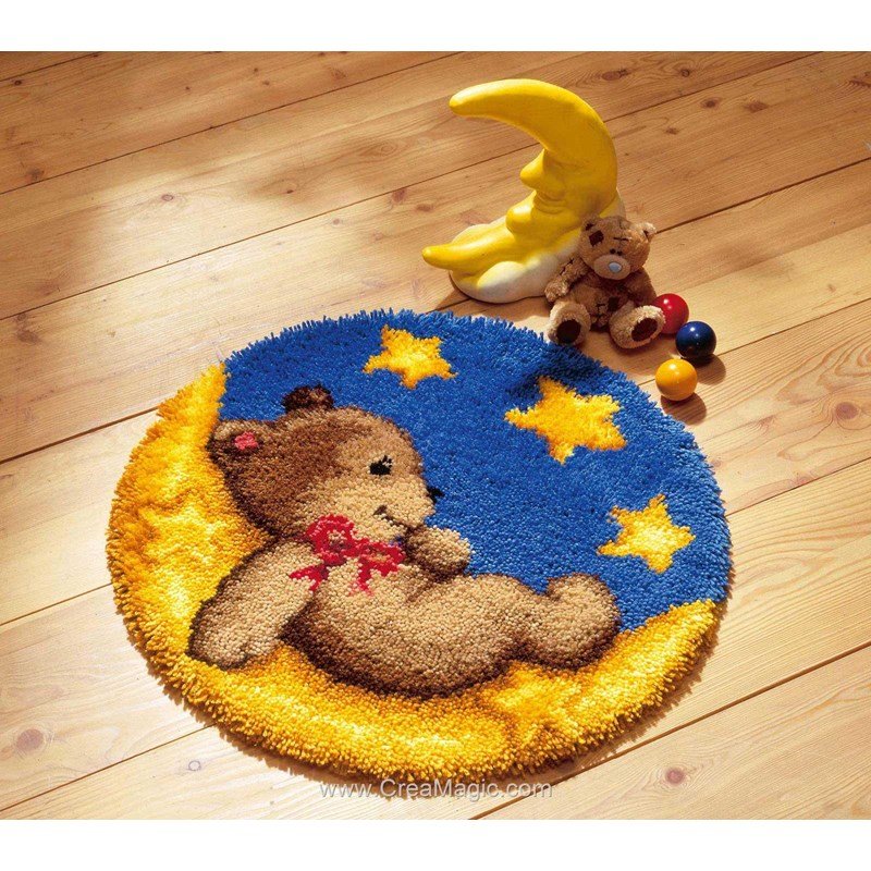 Kit Tapis Point Noué 'Ginkgo' VERVACO - Loisir Créatif DIY Débutant, Décoration Maison (Environ 70 X 46 Cm) - 11