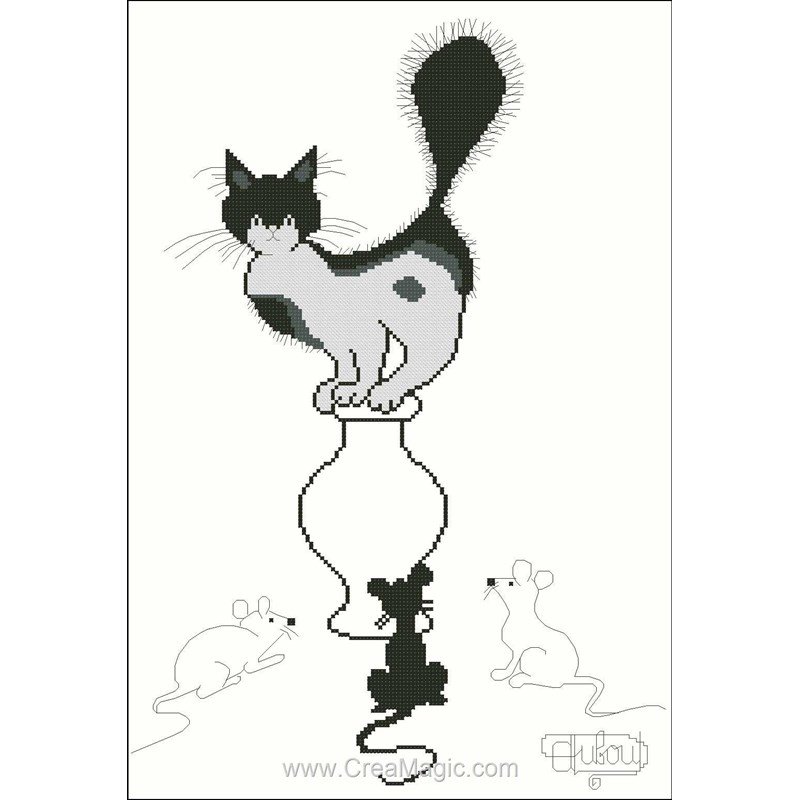 Heritage CRCM918E Kit Point De Croix Compté Motif Souris