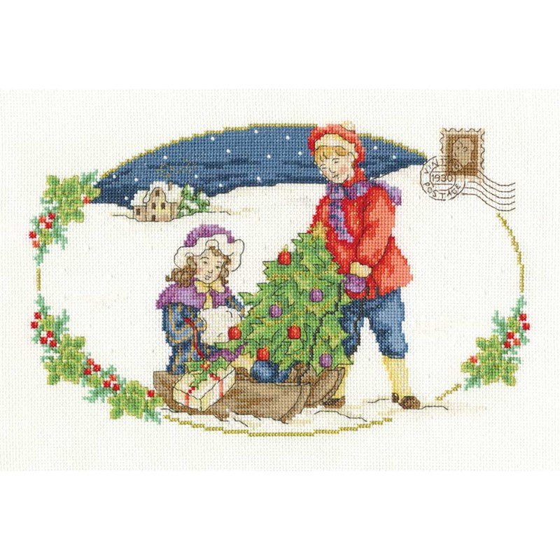 Point de croix compté le sapin de noël BK1581 chez DMC