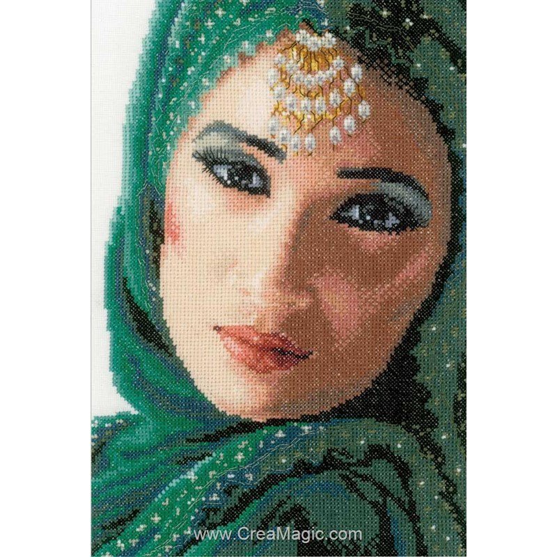 Kit De Broderie Beauté Orientale De Lanarte PN-0149553 Aida De Culture