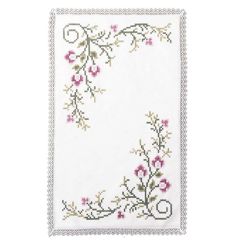 Tissu Pour Point De Croix - 5 Trous Par Pouce - Polycoton 100 Cm X 31.5 Cm - Pour Broderie, Couture, DIY