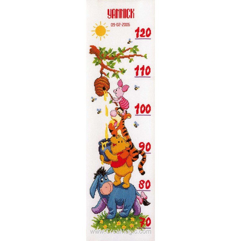 Kit Toise Chambre D Enfant Winnie Et Le Miel Disney A Broder Vervaco Kit Toise Chambre D Enfant Winnie Et Le Miel Disney A Broder Vervaco