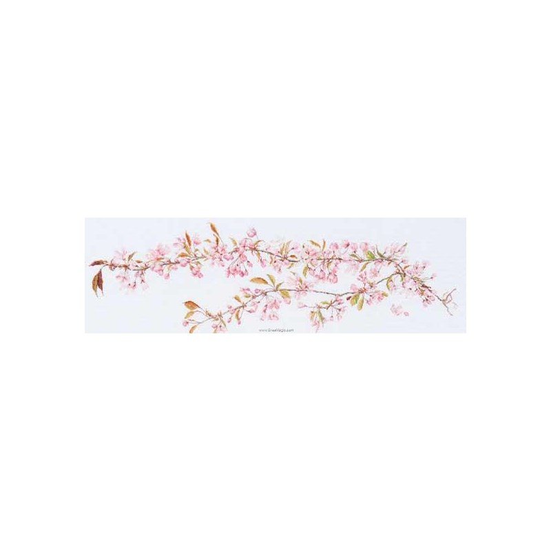 Thea Gouverneur Kit Point De Croix Compté Fleur Japonaise Aida Noir 18 Count - 481.05