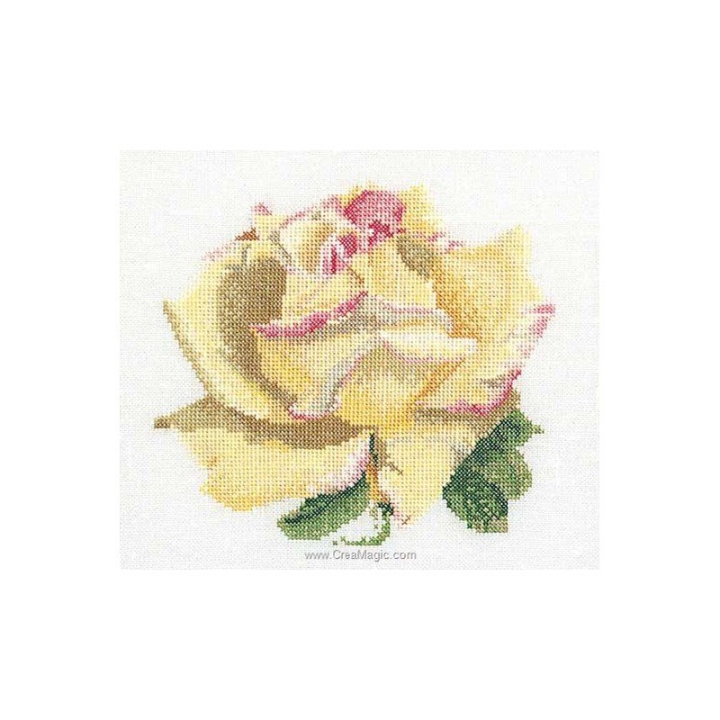 Kit Point De Croix Œillet Rose 467 – Thea Gouverneur, Toile De Lin 14 Fils