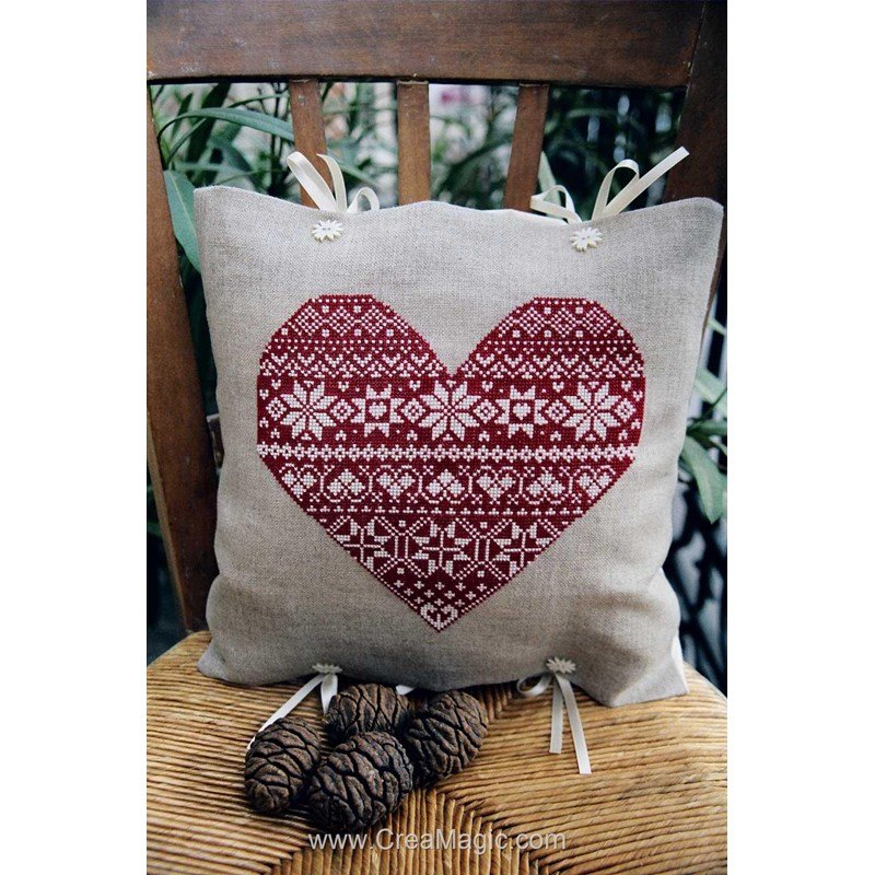 Kit Point De Croix - Coussin Motifs Grenades Juteuses RTO (CU049), Neuf