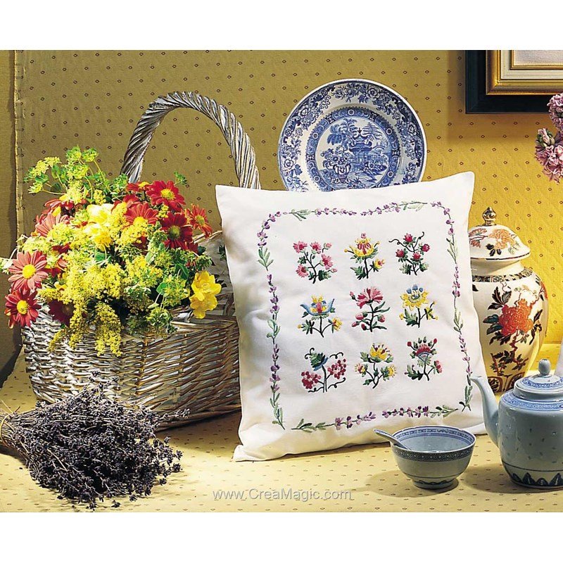 Coussin à Broder Au Point Compte Coussin De Mariage Fleurs De Cerisier En Broderie Au Point De Croix Princesse Pr7918 Pr7918 431218h0