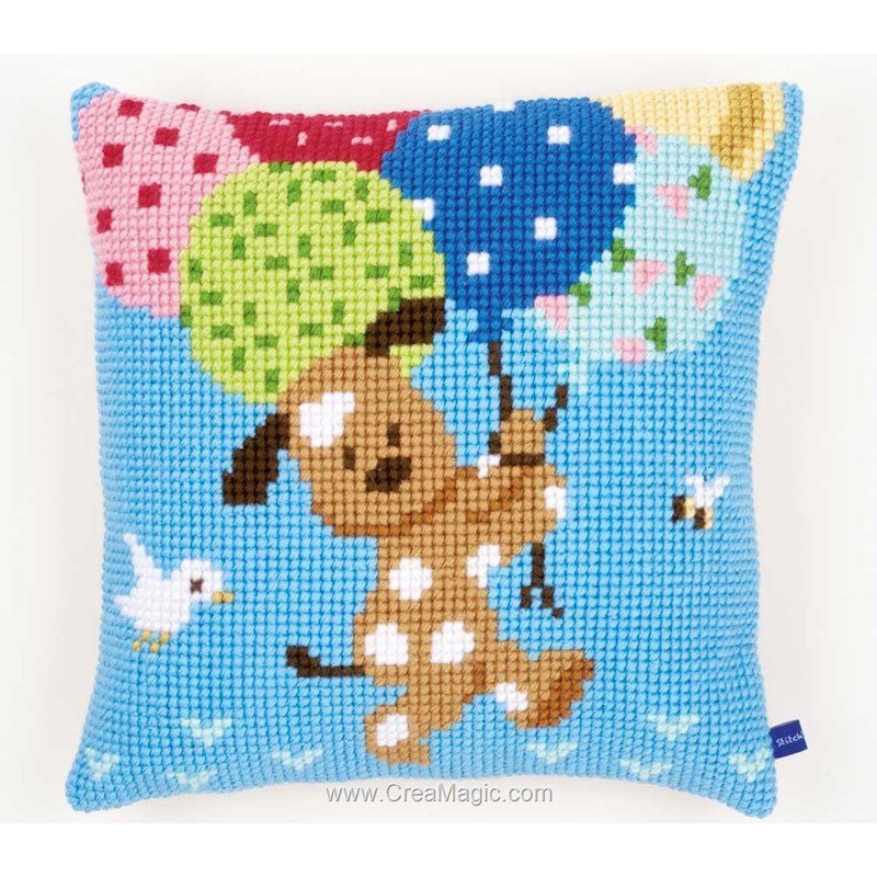 Vervaco Kit Coussin Au Point De Croix Plumes