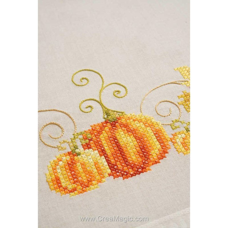 Kit Citrouille JSRQT Kit De Broderie Halloween Pour Débutants Adultes - Point De Kit Citrouille Halloween