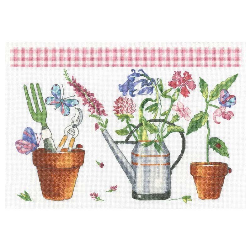 Kit Broderie Point De Croix DMC "Classics Coffee Party" - Complet 18x18 Cm - Neuf