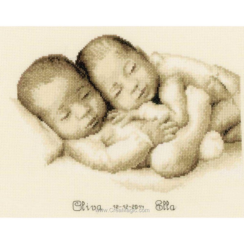 Broderie Tableau Prenom Les Jumeaux Pn De Vervaco