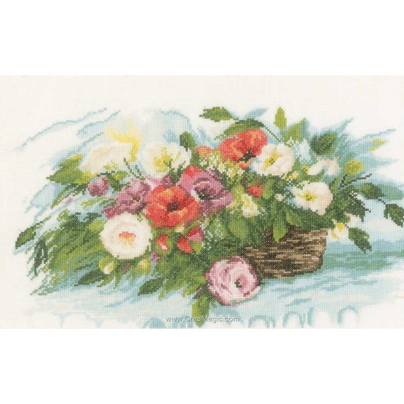 Le parfum du Dahlia de Lanarte - Fleurs & Jardins - Kit au point de
