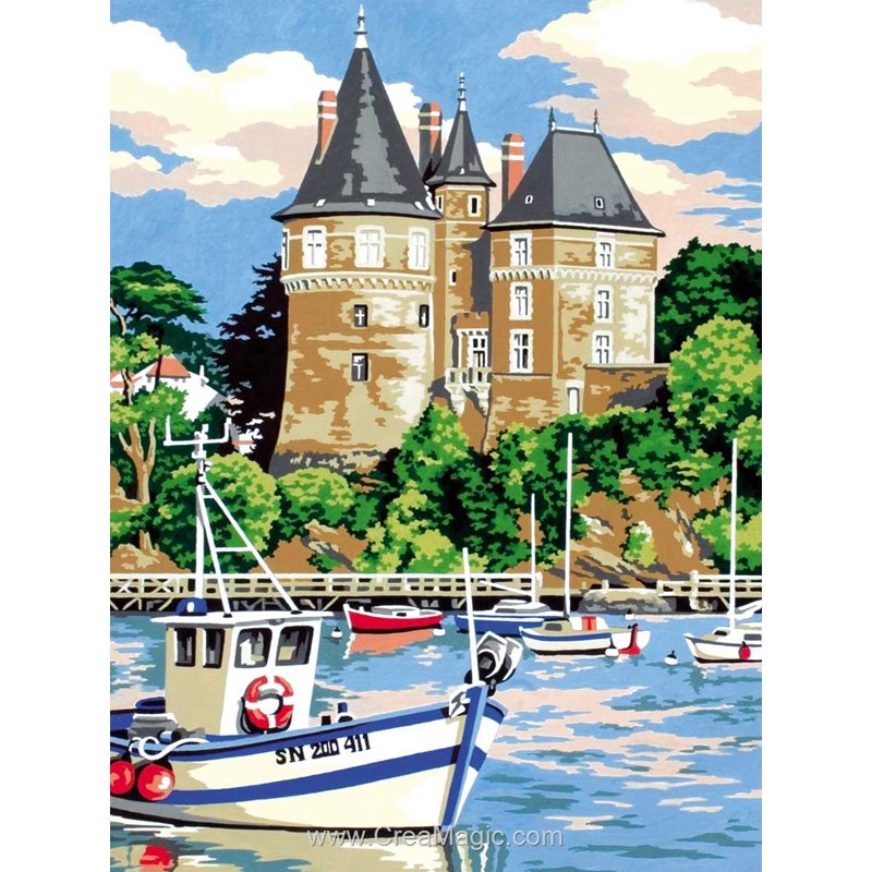 Canevas Bateaux De Peche Au Chateau 926 3 Chez Seg