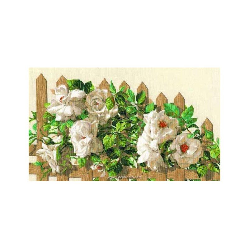 Kit Point De Croix Riolis – Roses Thé Premium 100/049 – Neuf