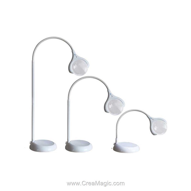 Lampe-loupe led magnificent sur pied ou table - E25050 chez Daylight