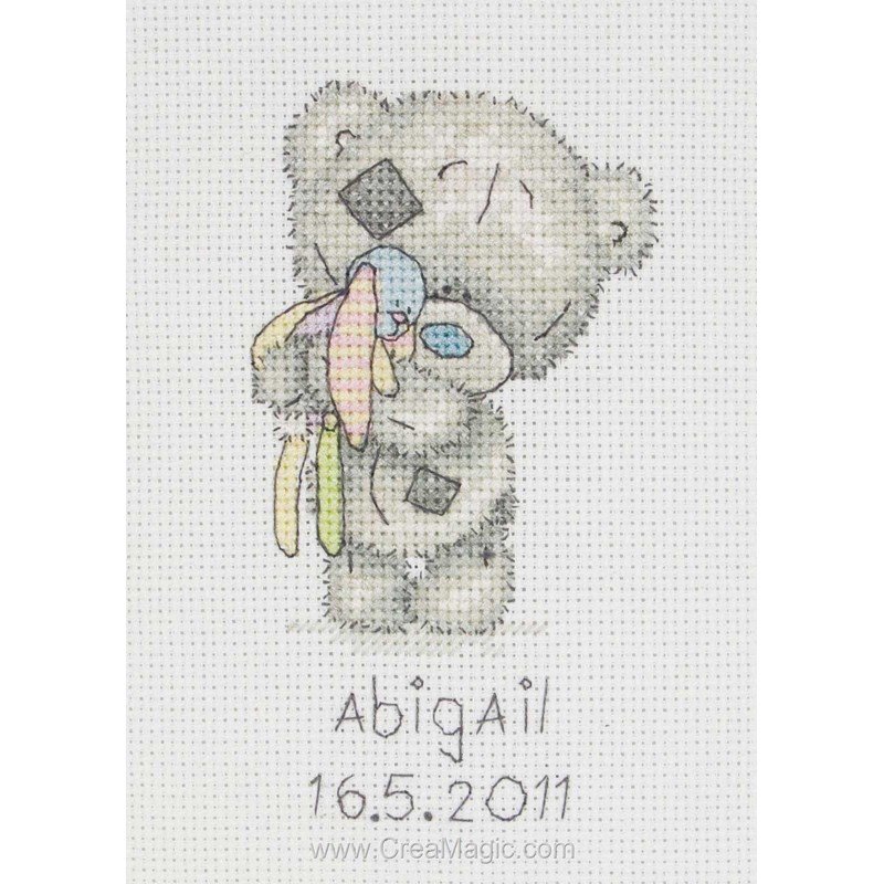 Me To You Kit Point De Croix Bebe Petit Ours
