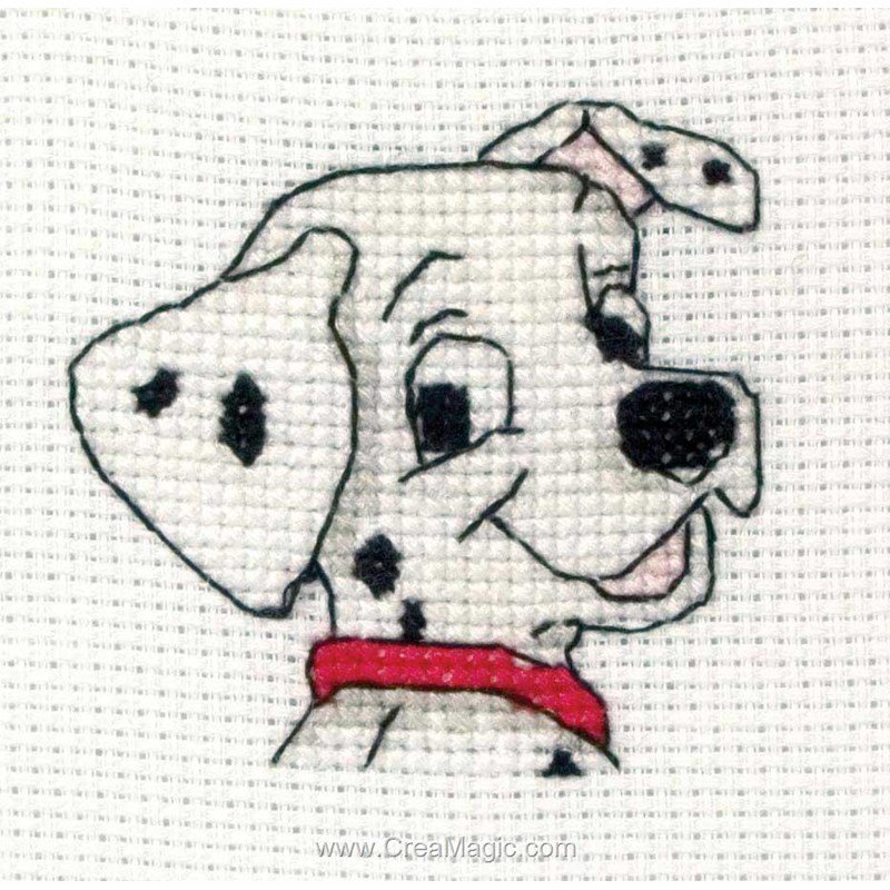 Anchor broderie point croix dalmatien disney