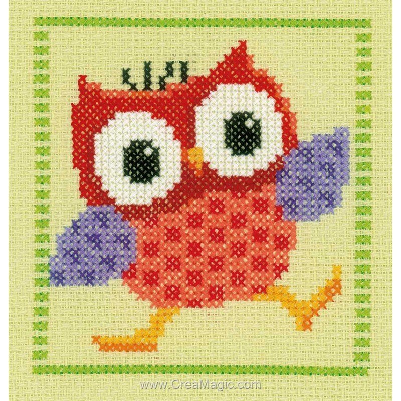 Kit Point De Croix Vervaco - Acte De Naissance Nouvelle Arrivée - 28,5 X 24 Cm