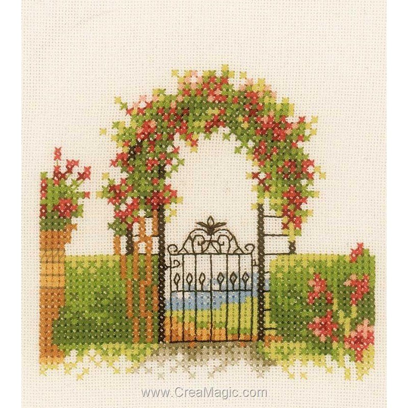 Kit Point De Croix Lanarte – Fleurs Des Champs Et Prairies, Toile Evenweave, Fils Inclus