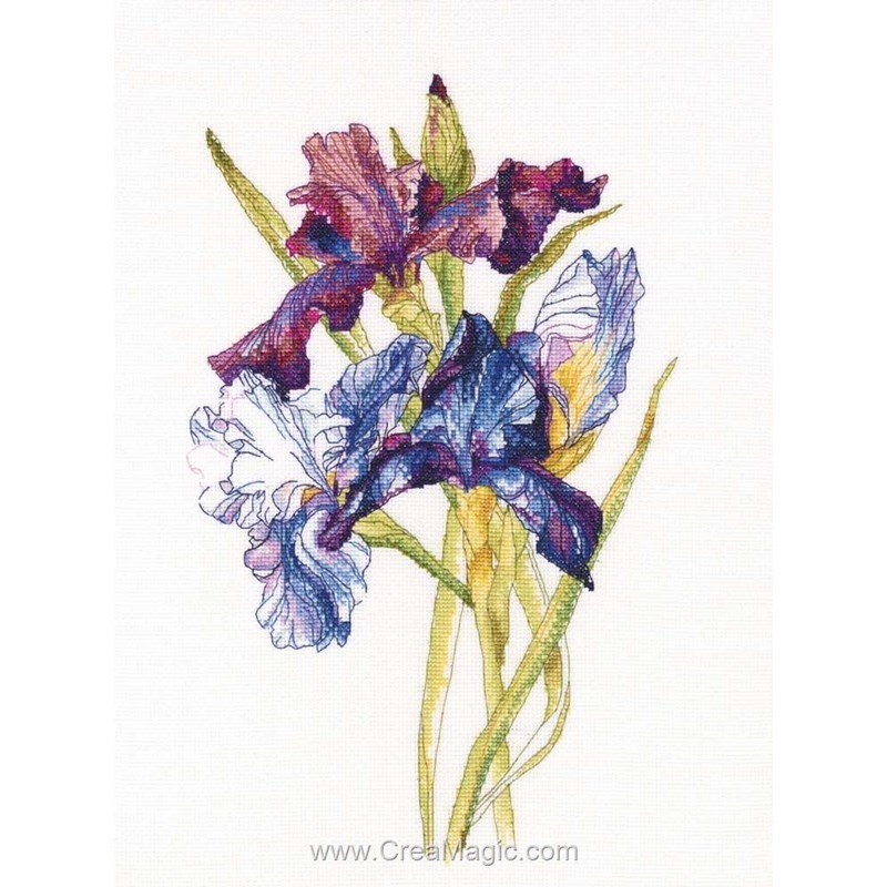 Kit Point De Croix RTO – Papillons Et Fleurs M146 (16x45 Cm) – Neuf