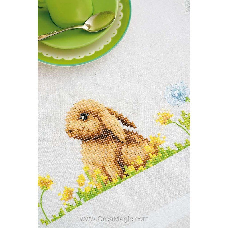 Kit Point De Croix Imprimé Dimensions - Mignon Ou Pas 86 X 109 Cm
