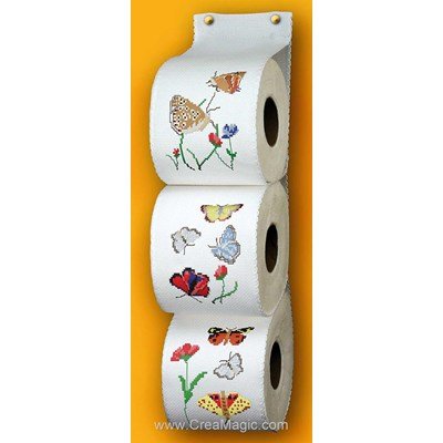 Range Papier Toilette aux multiples papillons - Planète Mauve